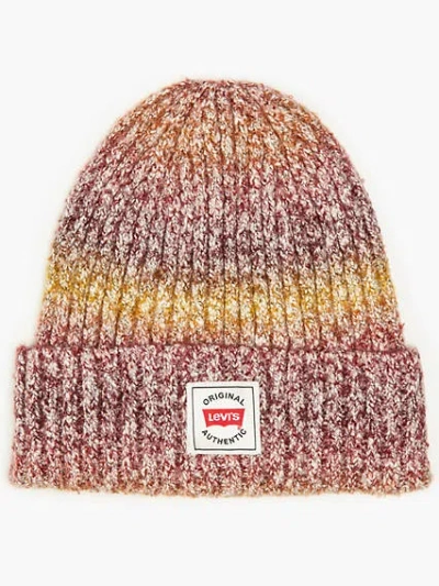 Levi's Holiday Batwing Beanie In Light Brown
