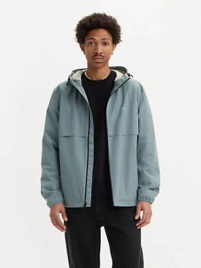 Levi's Hooded Rain Windbreaker Jacket In Trooper