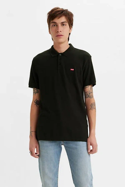 Levi's Housemark Polo In Black