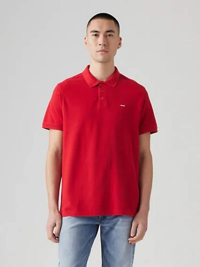 Levi's Housemark Polo Shirt In Crimson