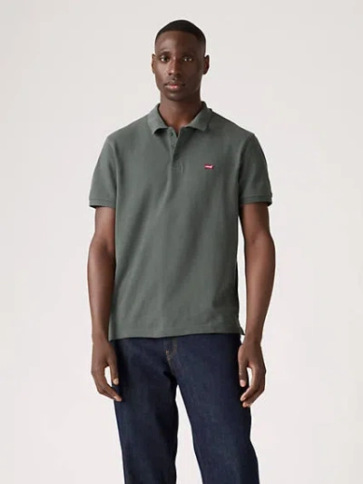 Levi's Housemark Polo Shirt In Gray