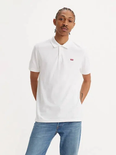 Levi's Housemark Polo Shirt In White