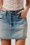 Levi's Icon Denim Mini Skirt In Rinsed Denim, Women's At Urban Outfitters
