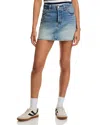 Levi's Icon Frayed Denim Miniskirt In Right Here Right Now