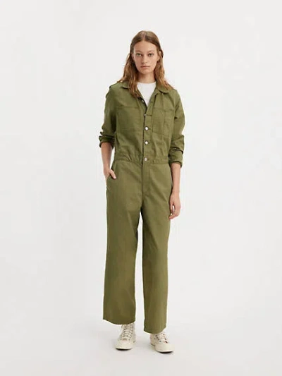 Levi's Iconic Jumpsuit In Olive