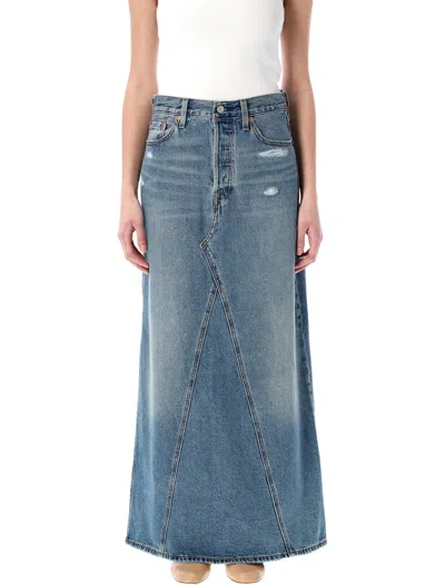 Levi's Icon Maxi Skirt In Blue