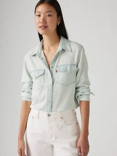Levi's Iconic Western Denim Shirt In Plunge Poole