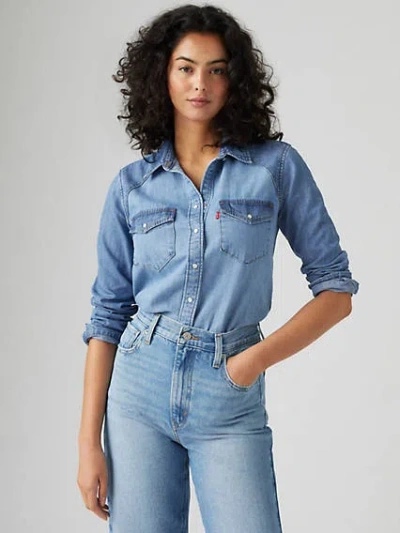 Levi's Iconic Western Denim Shirt In Practically Pieced