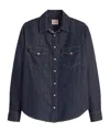 Levi's Iconic Western Linen+ Denim Shirt In Today's News - Dark Wash