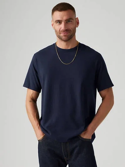 Levi's Indigo Dye Essential T-shirt In True Indigo Dark Indigo