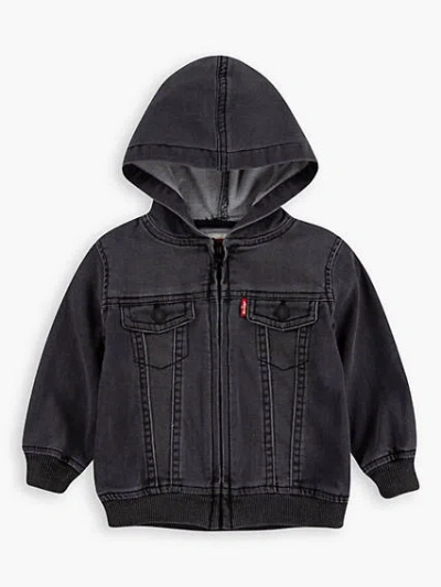 Levi's Indigo Knit Hoodie Sweatshirt Baby Boys 12-24m 24m In Black