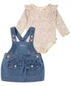 Levi's Infant Girls Bodysuit And Skirtall, 2-piece Set In Anise Flower