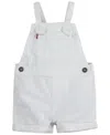 Levi's Infant Knot Strap Shortalls In White