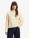 Levi's Womens Levis Isabel Cable-knit Knitted Jumper In White Swan