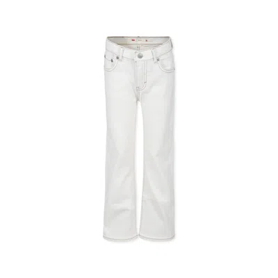 Levi's Kids' Ivory Jeans For Girl With Logo