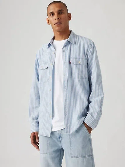 Levi's Jackson Worker Overshirt In Cannita Stripe