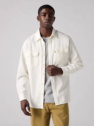 Levi's Jackson Worker Overshirt In Eezo Ecru