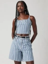Levi's Jadine Denim Cami In Mischa Stripe Denim