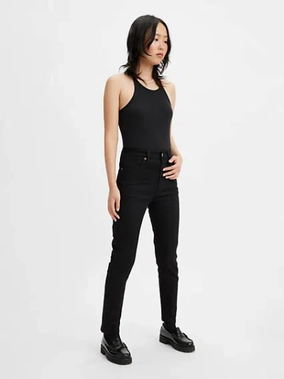 Levi's Japanese Selvedge High Rise Slim Women's Jeans 24x31 In Black