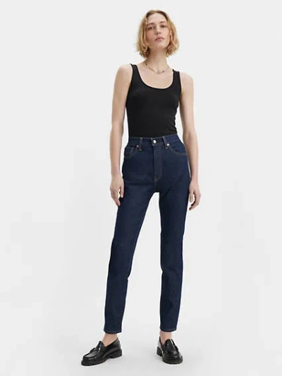 Levi's High Rise Slim Jeans In Dark Rinse