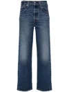 Levi's Ribcage Tailored High Waist Ankle Straight Leg Jeans In Blue