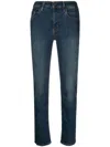 Levi's 724 High-rise Slim Straight Stretch Cotton Jeans In Blue