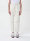 Levi's 501 Straight Fit Crop Jeans In White In Beige