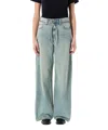 Levi's Xl Straight High-rise Straight-leg Jeans In Lightblue