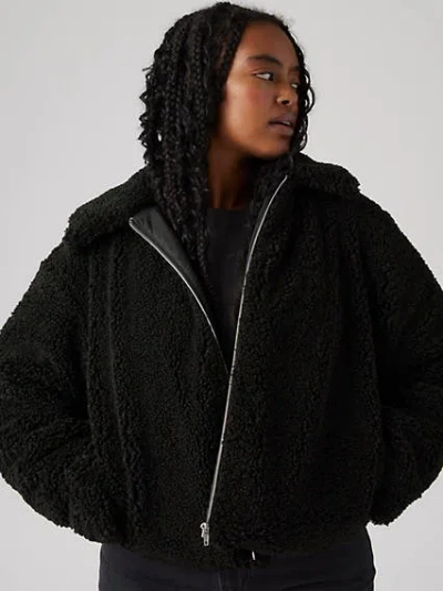 Levi's Kate Sherpa Jacket In Caviar