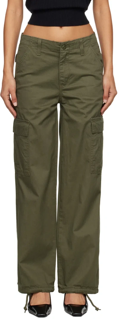 Levi's Baggy Cargo In Army Green