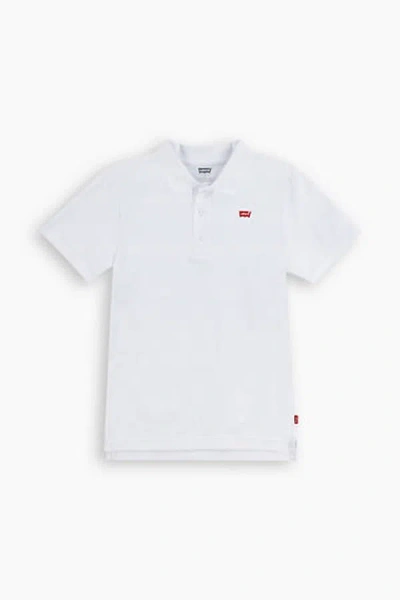 Levi's Kids Back Neck Tape Polo In White