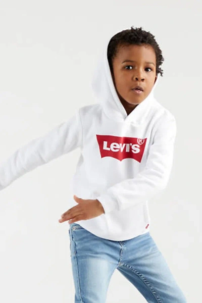 Levi's Kids Batwing Screenprint Hoodie In White