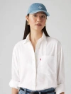 Levi's Lazy Girl Cap With Small Logo In Jeans Blue
