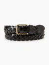 Levi's Leather Braid Belt In Black