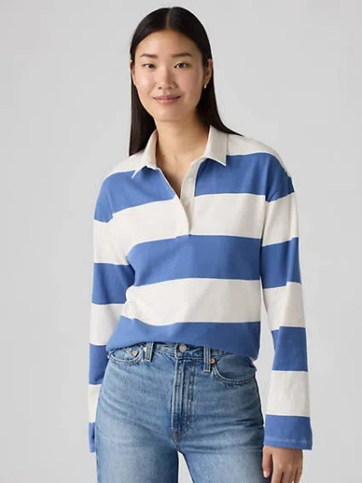 Levi's Leda Rugby T-shirt In Lassen Stripe Dutch