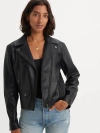 Levi's Lelou Shrunken Moto Jacket In Caviar