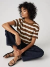 Levi's Lemon T-shirt In Alpine Stripe Sorrel Horse