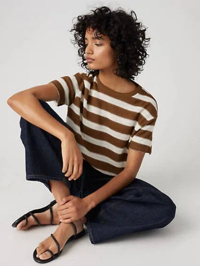 Levi's Lemon T-shirt In Alpine Stripe Sorrel Horse