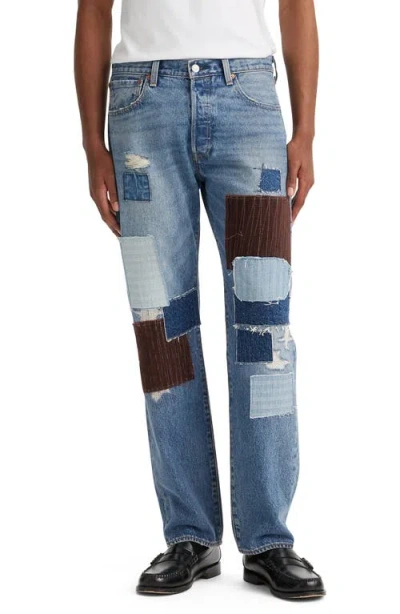 Levi's 501® '93 Patchwork Rip & Repair Straight Leg Jeans In Trailblazing Dx