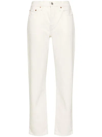 LEVI'S LEVI'S 501 CROP ECRU BOOPER NO DAMAGE