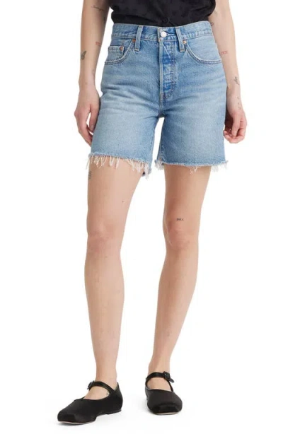 Levi's 501® Mid Thigh Denim Cutoff Shorts In Fun Flare Lightweight