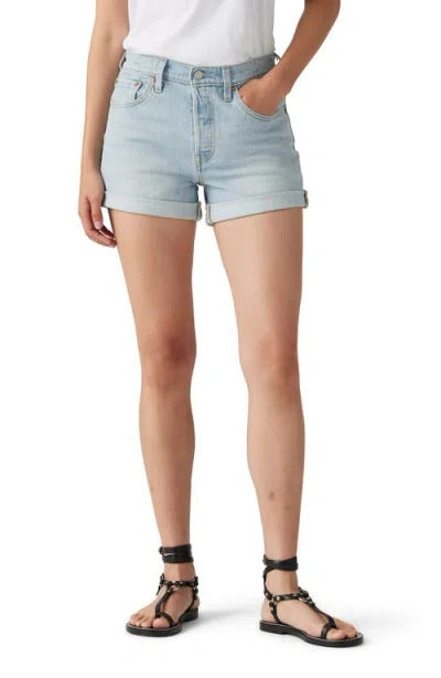 Levi's 501® Original Rolled High Waist Denim Shorts In Chameleon Copy