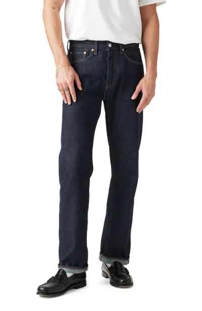 Levi's 505™ Relaxed Straight Leg Selvedge Jeans In Midnight Selvedge