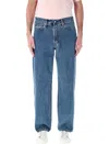 Levi's Blue Skate Super Baggy Jeans In Med Blue
