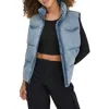 Levi's Arcuate Denim Puffer Vest In Light Wash
