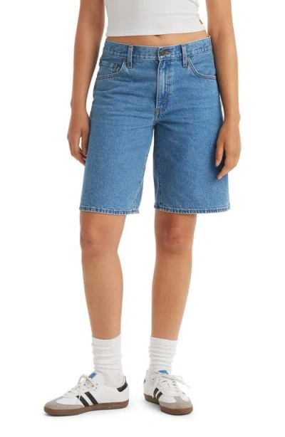Levi's Baggy Dad Shorts In Blue