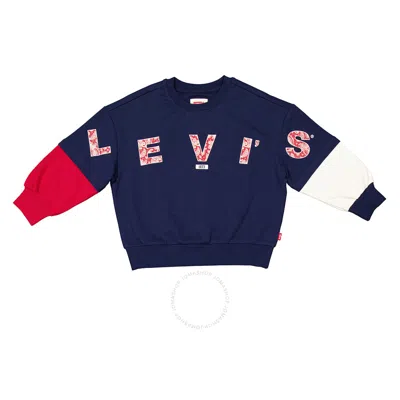 Levi's Boys Colorblock Pullover Jumper - Blue