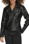 Levi's Core Faux Leather Moto Jacket In Black