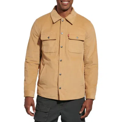 Levi's Men's Corduroy Shirt Jacket In Tan