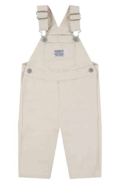 Levi's Babies'  Cotton Stretch Twill Overalls In Agora